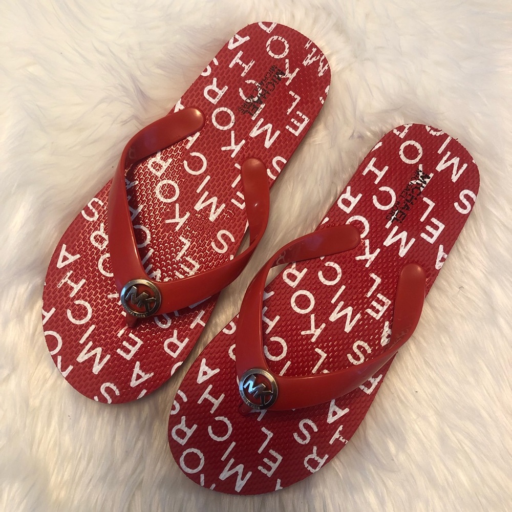 Michael Kors Youth Flip Flops 2-3/L